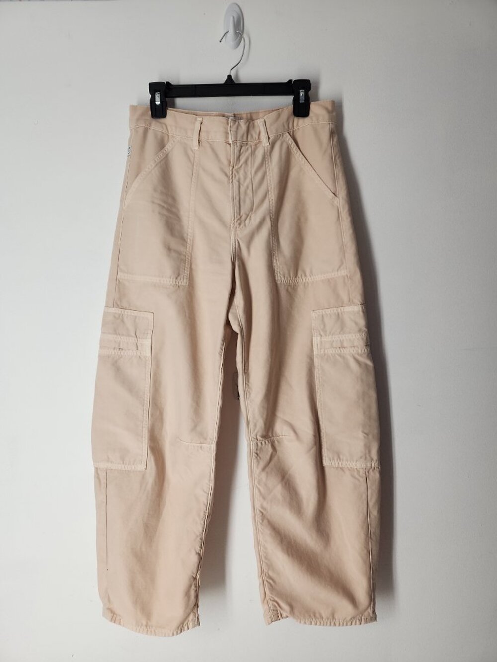 Citizens of Humanity Marcelle Cargo Pants 29 Utility Barrel Wide Leg Khaki